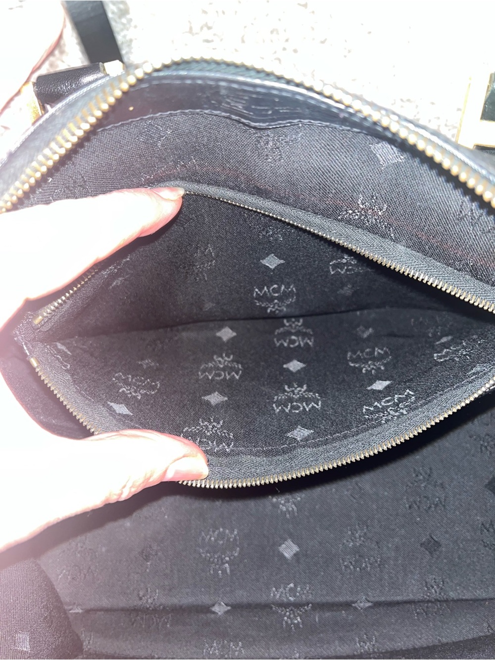 MCM Black Visetos Boston Bag - Picture 8 of 12
